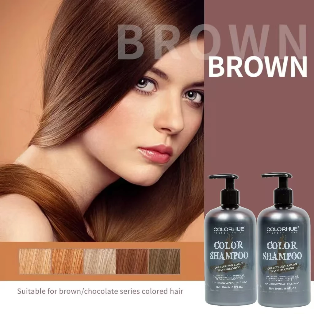 Professional OEM/ODM Manufactures Chinese Hair Dye Shampoo Easy Coloring Hair Shampoo 500ml