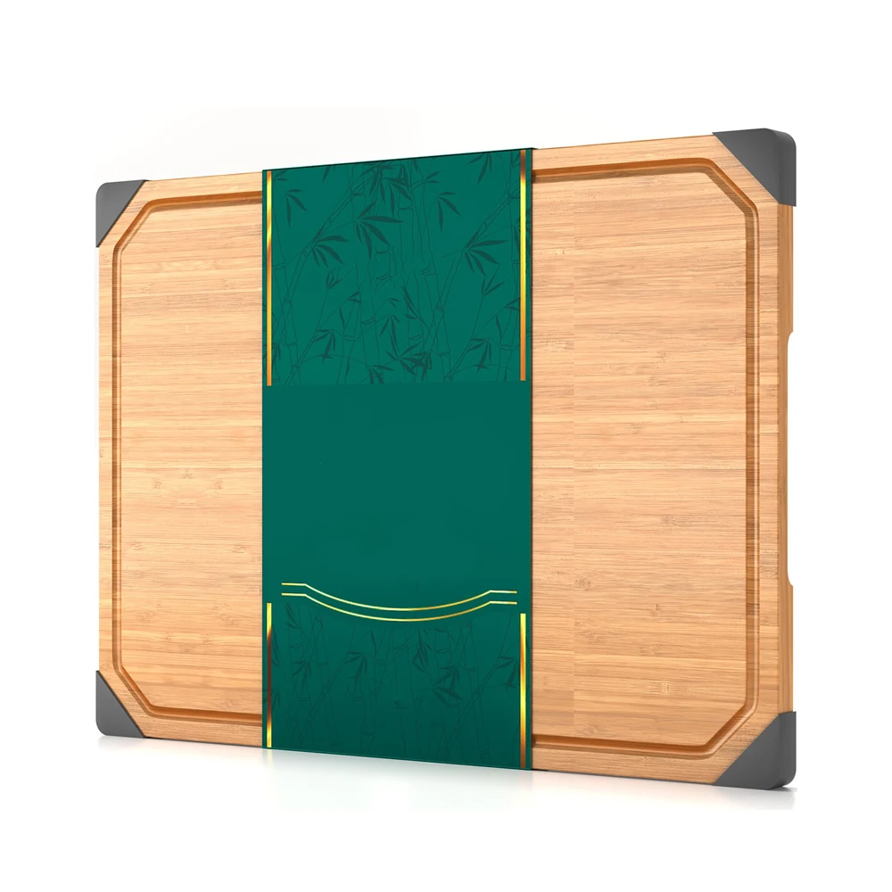 Custom Kitchen Ecological Bamboo Cutting Board Set of 3 Equipped with Juice Tank Cutting Board and Bamboo Cutting Board