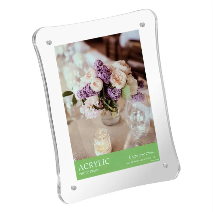 Высокое качество, прозрачный акриловый производитель, полный магнит, каждая фоторамка на столе