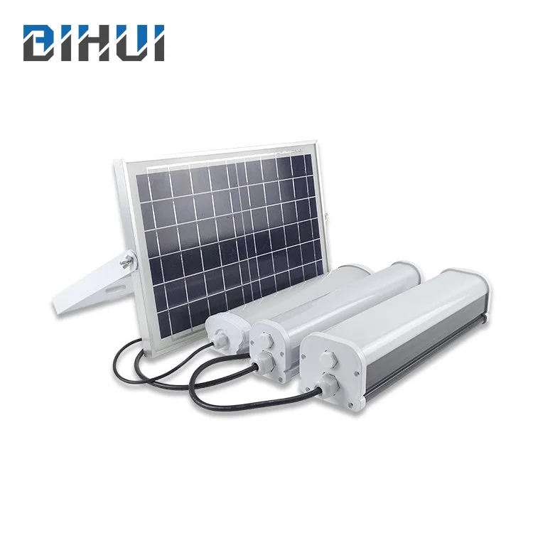 Industrial Lighting Outdoor Ip65 Tri Proof Ceiling Mounted 30w 60w Tube Led Solar Tri-proof Light