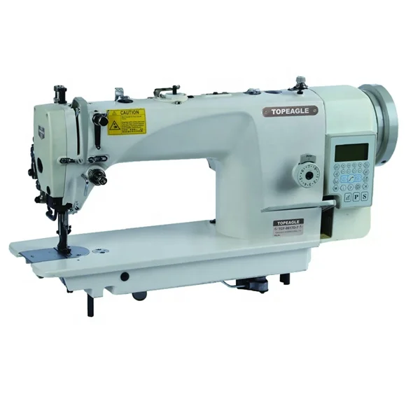 TOPEAGLE TCF-0617D-7 Flat bed Direct drive single needle walking foot leather industrial sewing machine with auto thread trimmer
