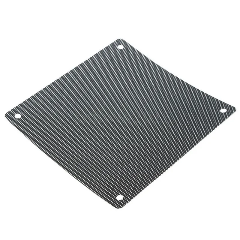 12cmx12cm Computer Cooling Fan Filter PVC 120mm PC Fan Case Dust Filter Strainer Dustproof Mesh Cuttable