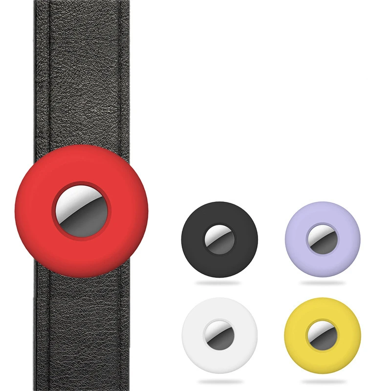 cat dog airtag protective sleeve gps retainer collar silica gel airtag case waterproof pet collar protective