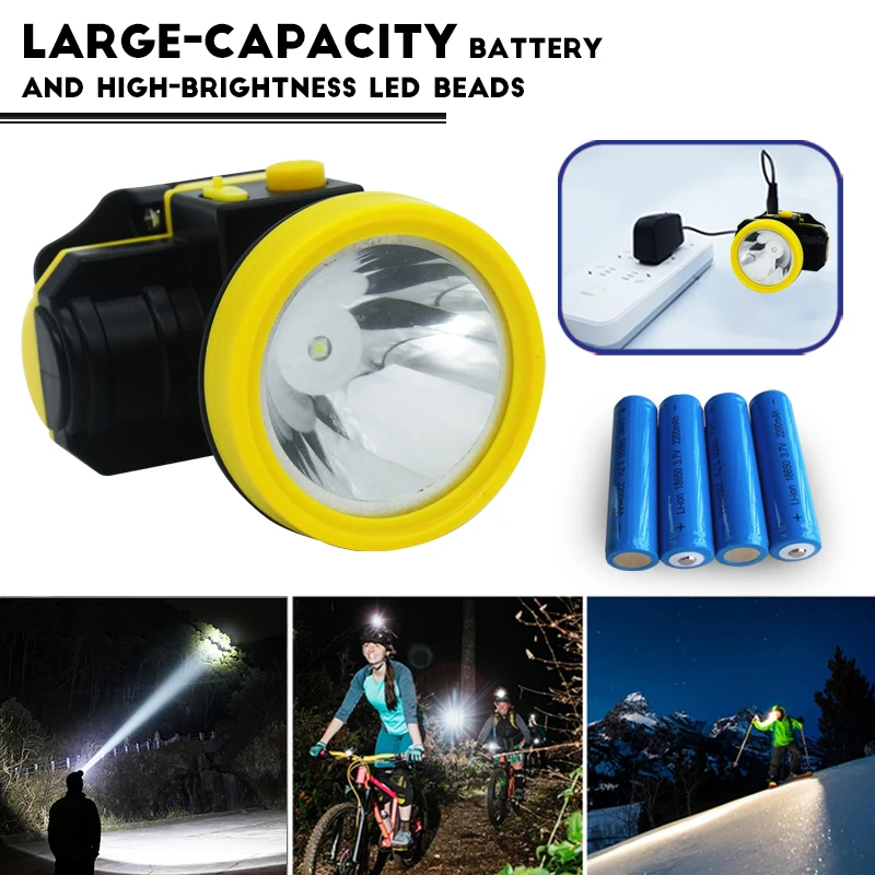 Outdoor Waterproof Light Miner Kids Camp Army Hiking Chinese Corn Cob 13000 Lumens LED  for Expedition head lamp
