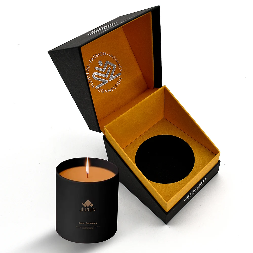 Candle Packaging Boxes Custom Luxury Magnetic Cardboard Gift Box For Candle Packaging