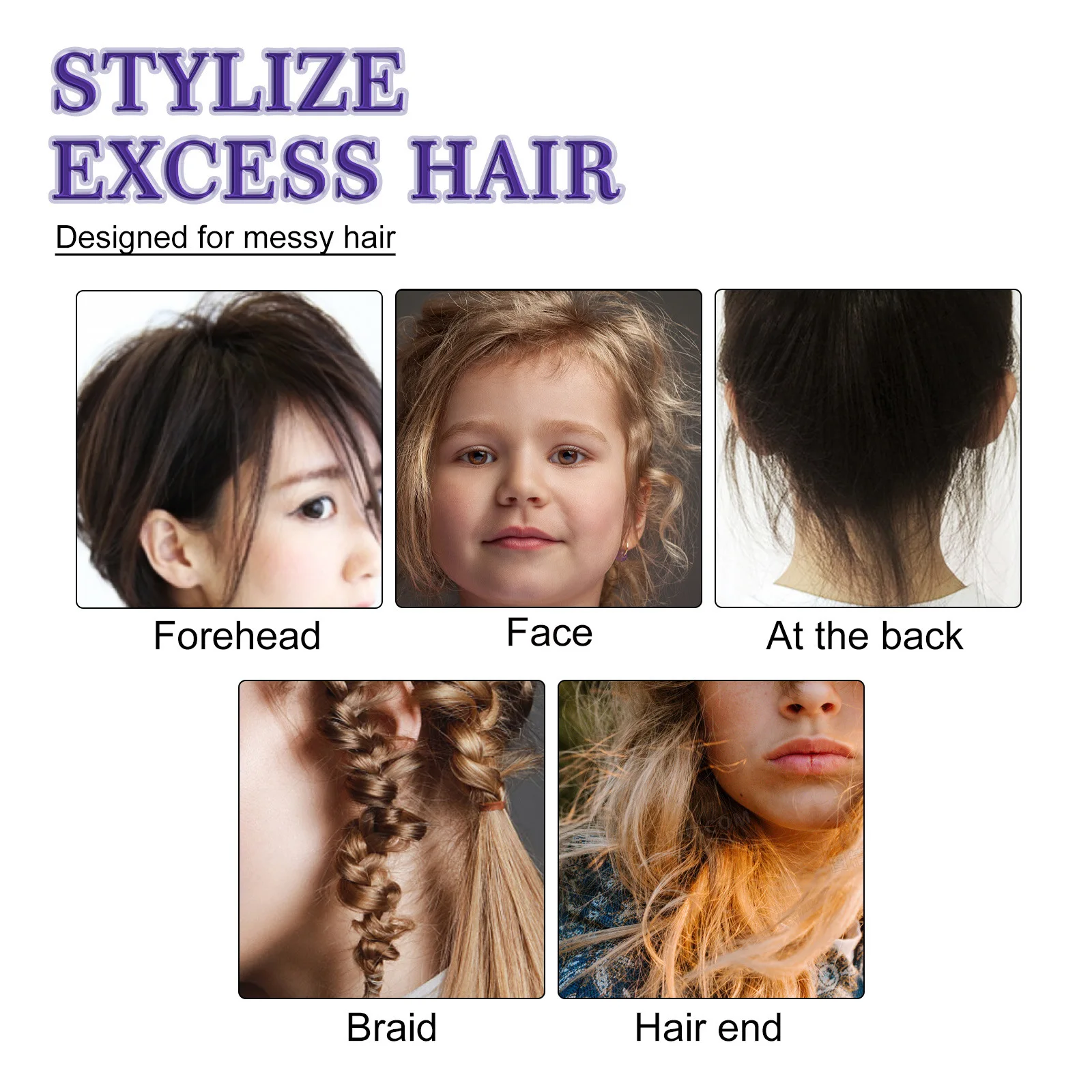 Wholesale custom own brand styling broken hair finishing smooth hair wax stick