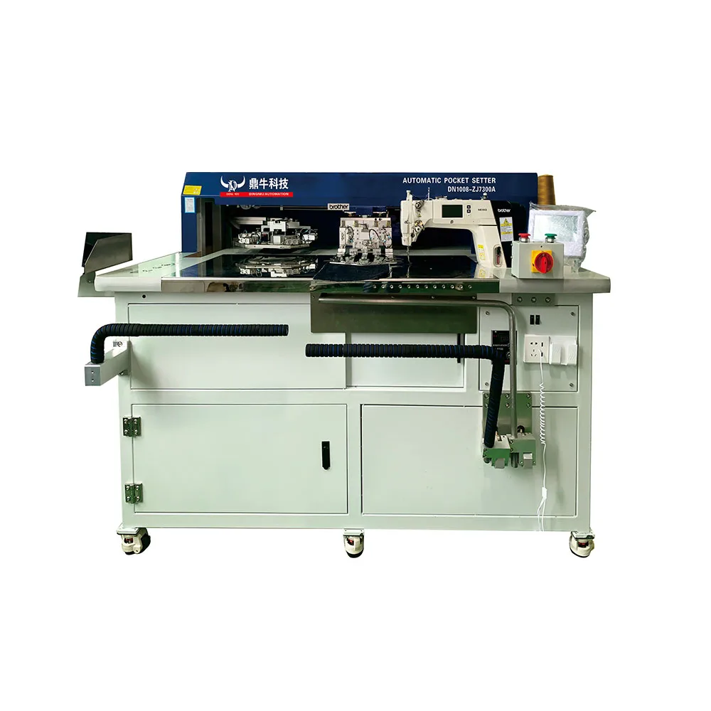 Productive pocket stitching machine one-stand work to finish the pocket setting no need ironing