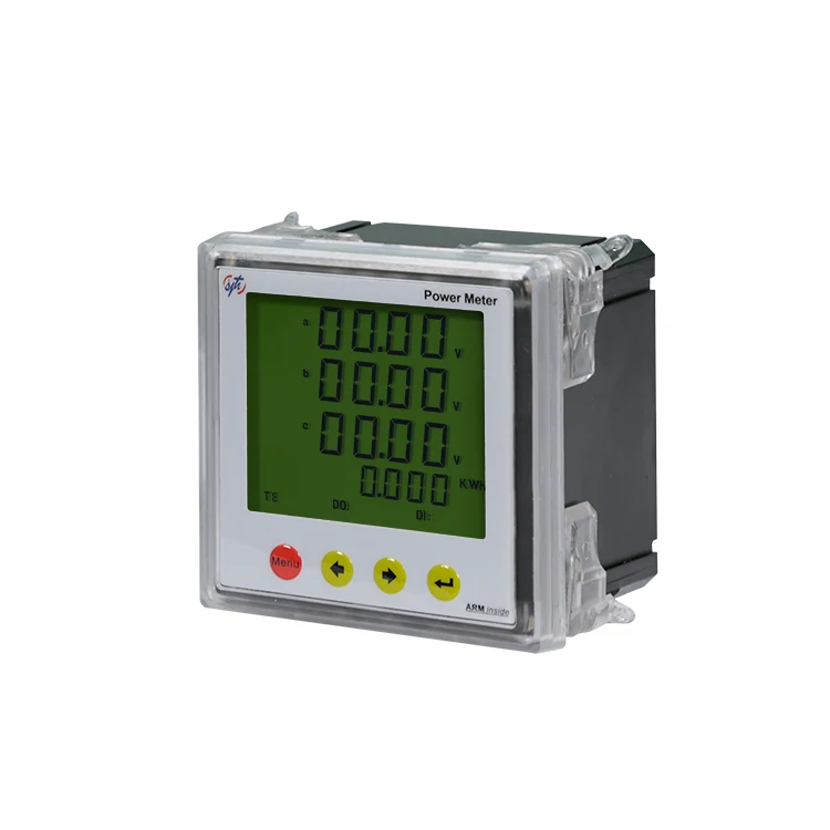 Electricity energy digital ampere volt watt hour meter LCD panel power monitoring kWh three phase meter multimeter for sale