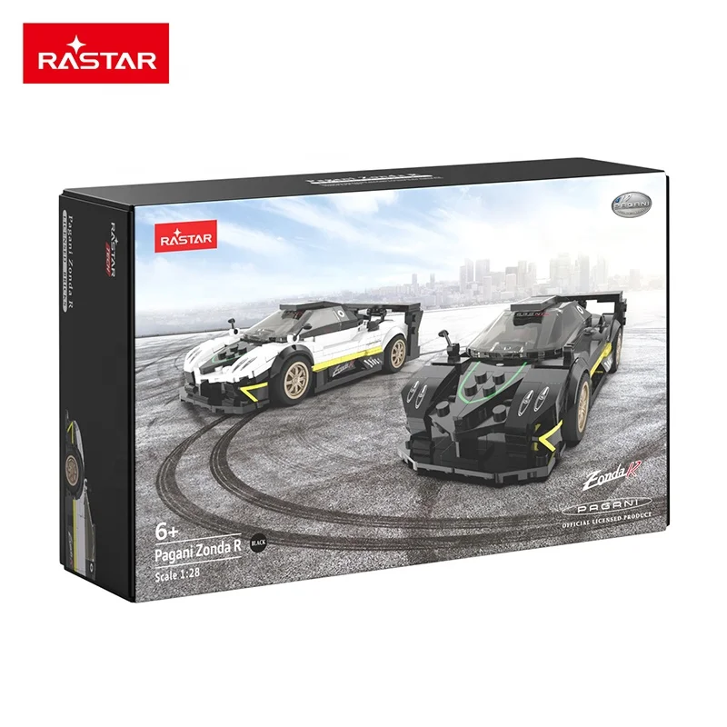 RASTAR 93900 1:28 Pagani Zonda R модель автомобиля кирпичи скорость супер гоночный автомобиль строительные блоки игрушки ABS пластиковый подарочный ящик