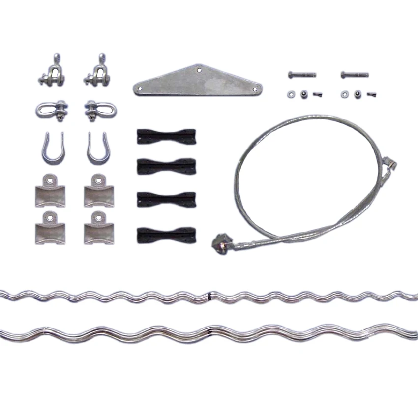 Top sales aluminum alloy wire preformed rods double suspension set for OPGW