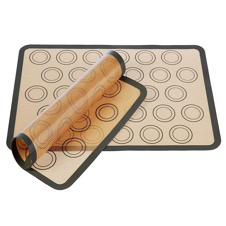 OEM цветной антипригарный силиконовый коврик для выпечки макарунов