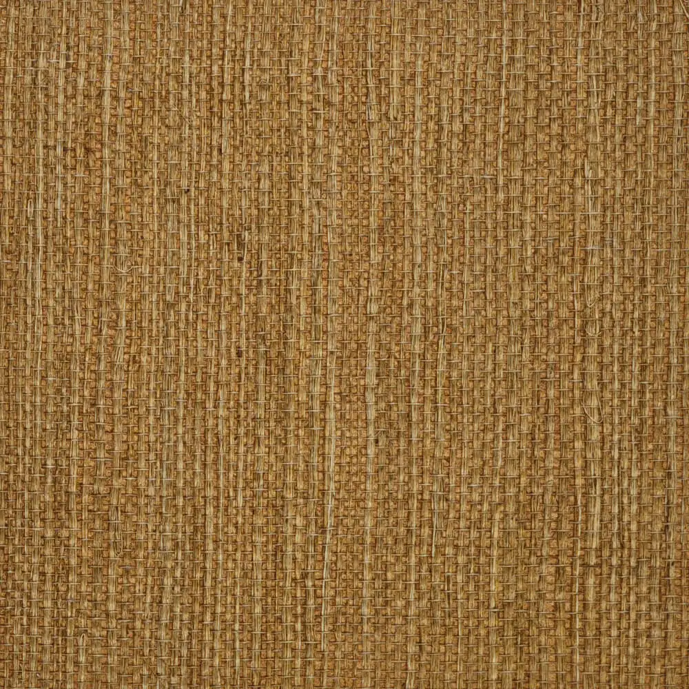 Luxury Textured Bakery Brown Sisal Grasscloth Wallpaper Roll for Office Home Bedroom