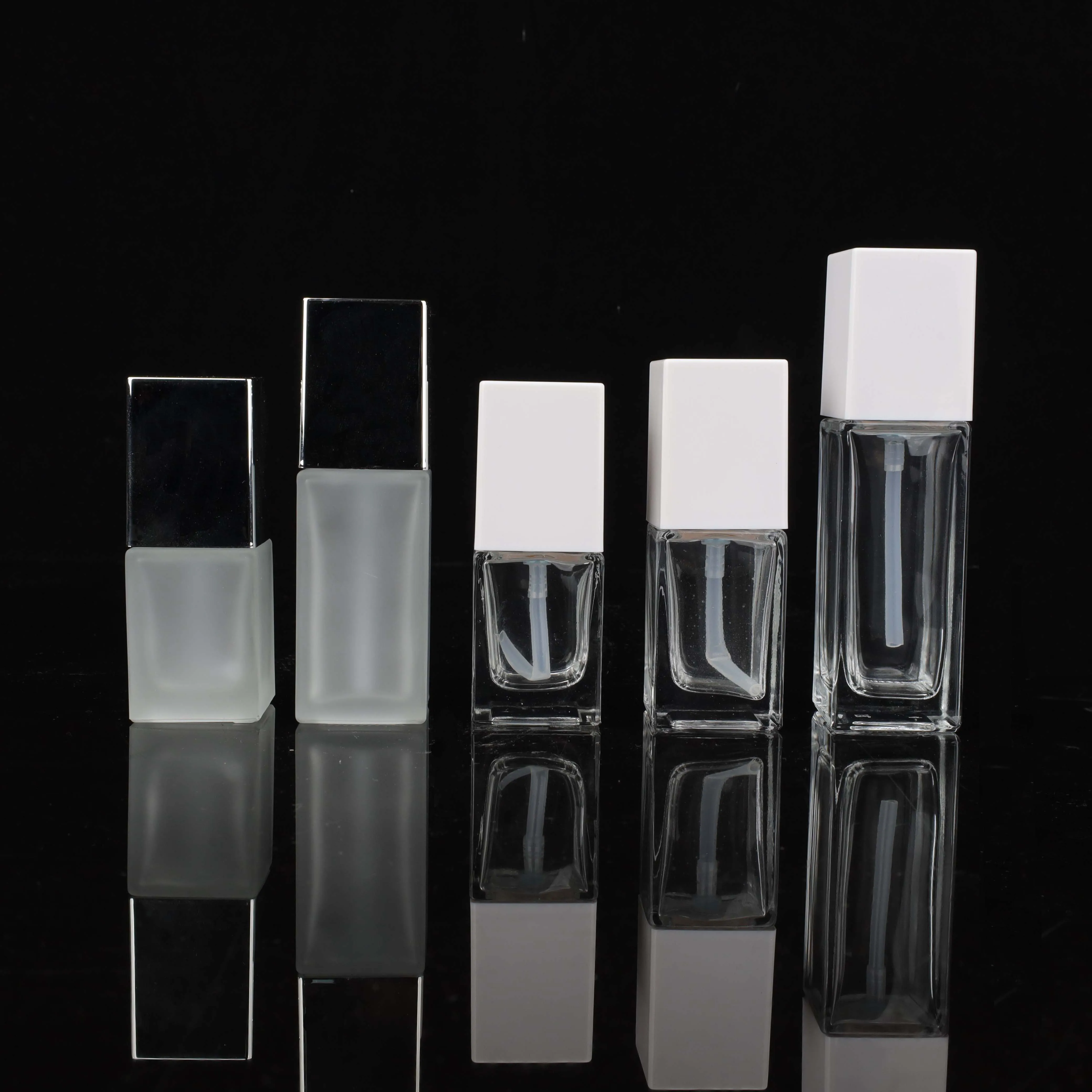 Factory Produces 50 Ml 100 Ml Round Empty Luxury Golden Cap Parfum Packaging Bottle Spray Atomizer Glass Perfume Bottles
