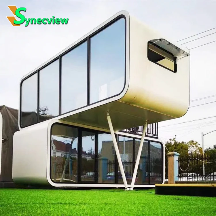 High quality luxury modern modular apple cabin container house of Bottom Price prefab space capsule house