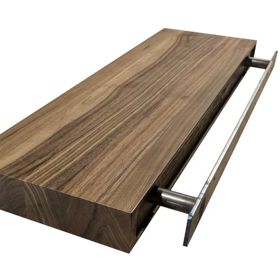 Premium Solid Walnut TV Floating Shelf,custom board, Wall-mounted foam , heavy duty bracket