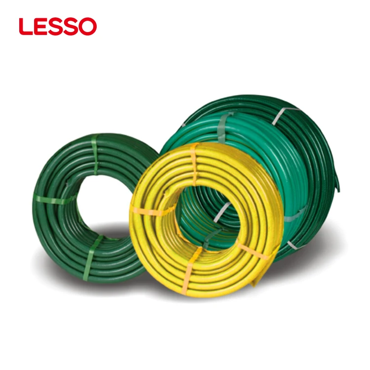 LESSO uv-resistant high-transparency plastic green hose pvc garden water hose pipe irrigation watering
