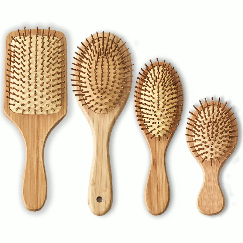 Natural Color Comb Hair Brush Bamboo Hairbrush