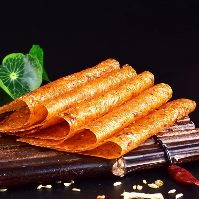 
Genji Dalapian 230g Chinese snack food wholesale pure handmade spicy strip CHinese spicy soybean latiao 