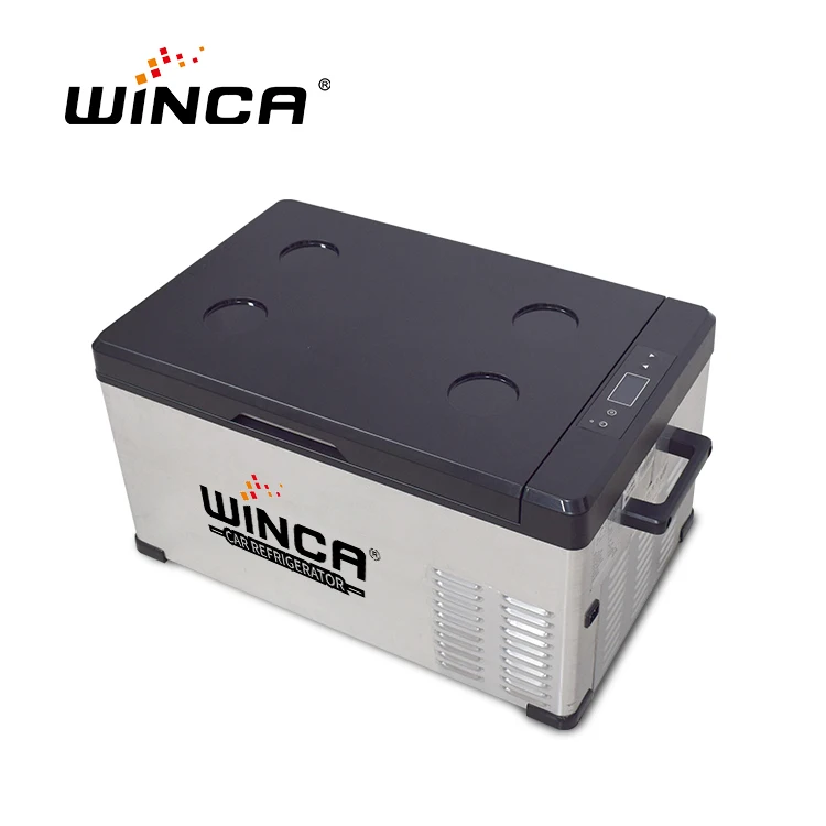  YHH75 75L Dc 12V 24V Встроенный Автомобильный холодильник морозильник с цифровым дисплеем контроля для автофургонов