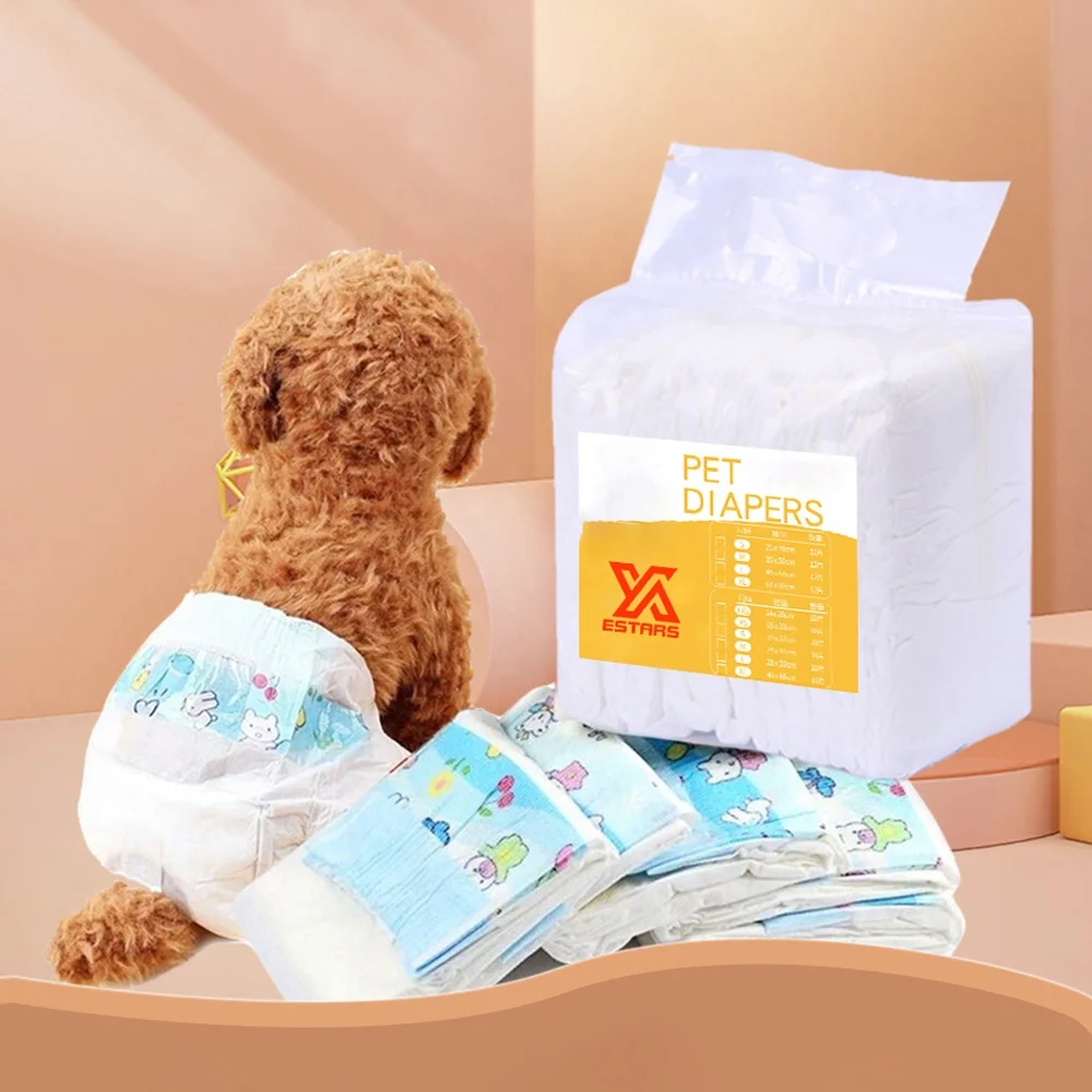 Super Absorbent Soft Female Male Dog Disposable Diapers For Dog Cat Pet