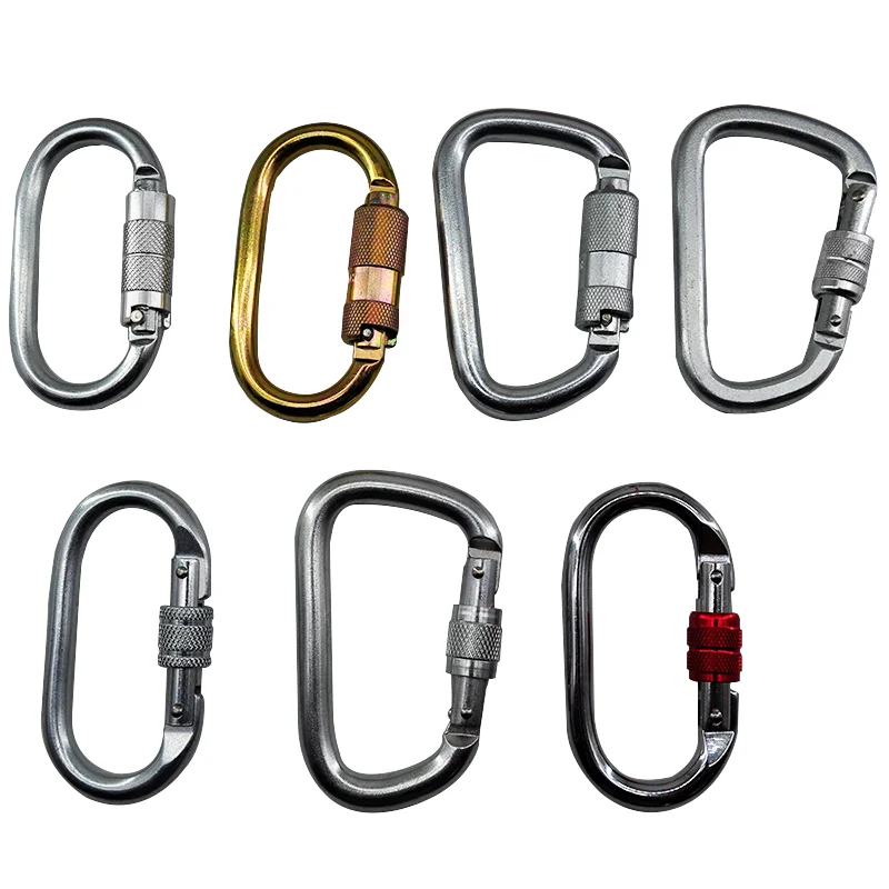 Carabiner titanium steel 25KN high quality CE/EN for sale