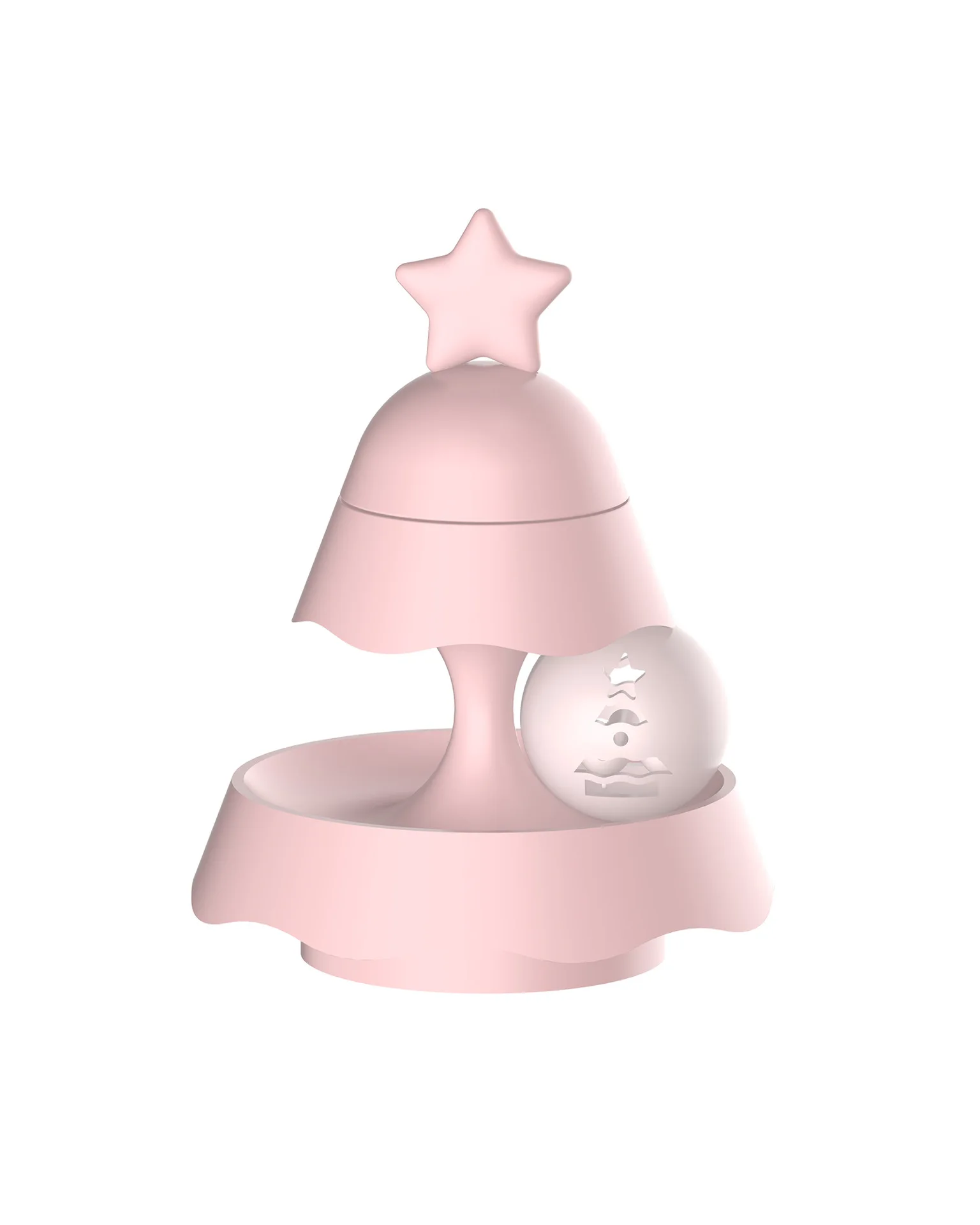 New Christmas Tree Shaped Cat Track Toy Turntable Pet Playful Cat Luminous Toy With Cat Mint