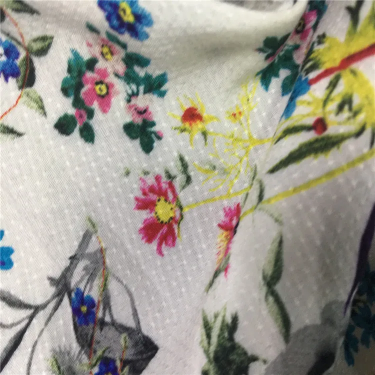 High quality dobby fabric 100% rayon printed fabric rayon dobby fabric for garment