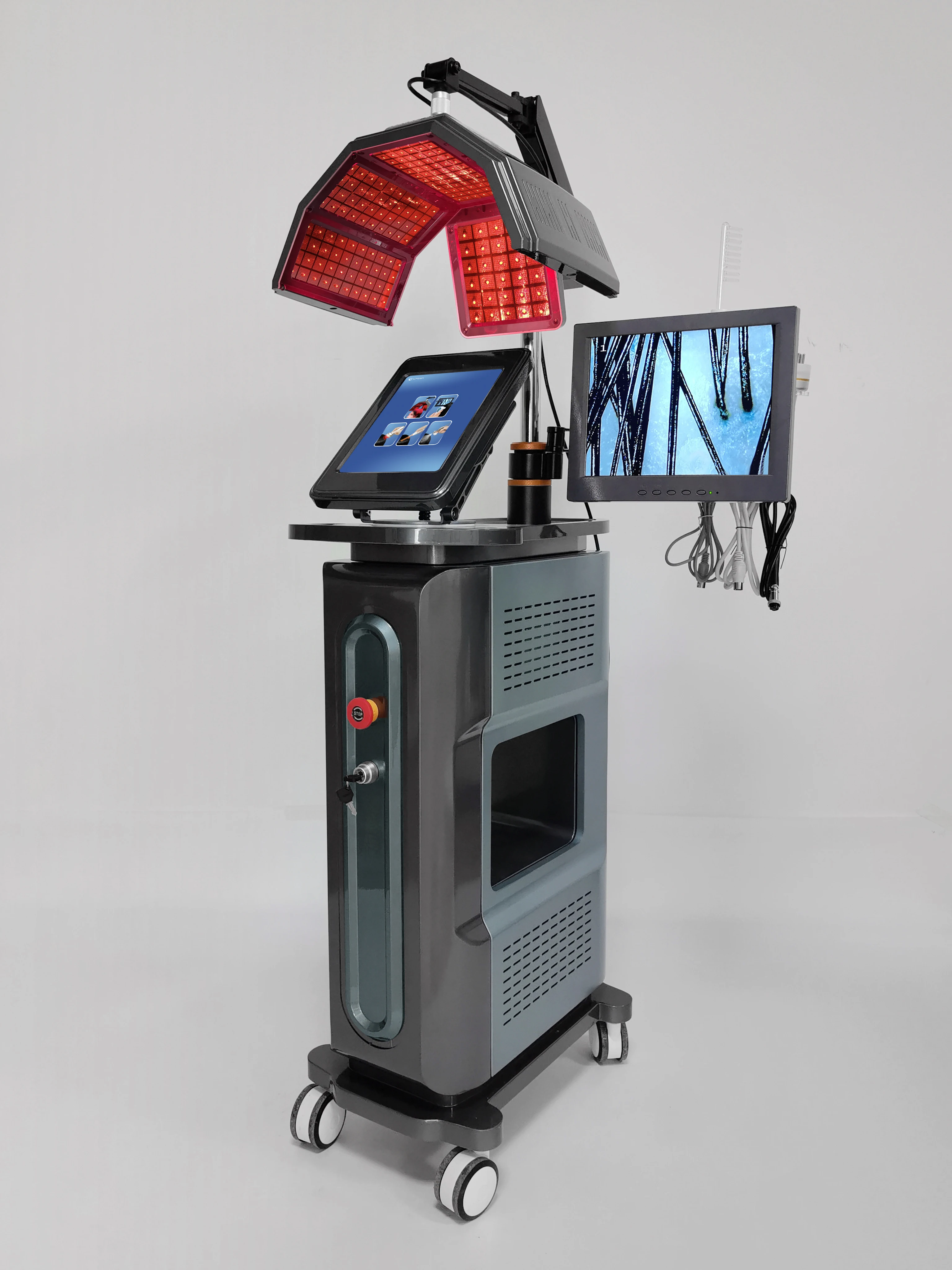 M New Model 650Nm Diode Multifunctional Hair Regrowth Head Massage Hair Loss Treatment Machine led Pdt 7 In 1Machine