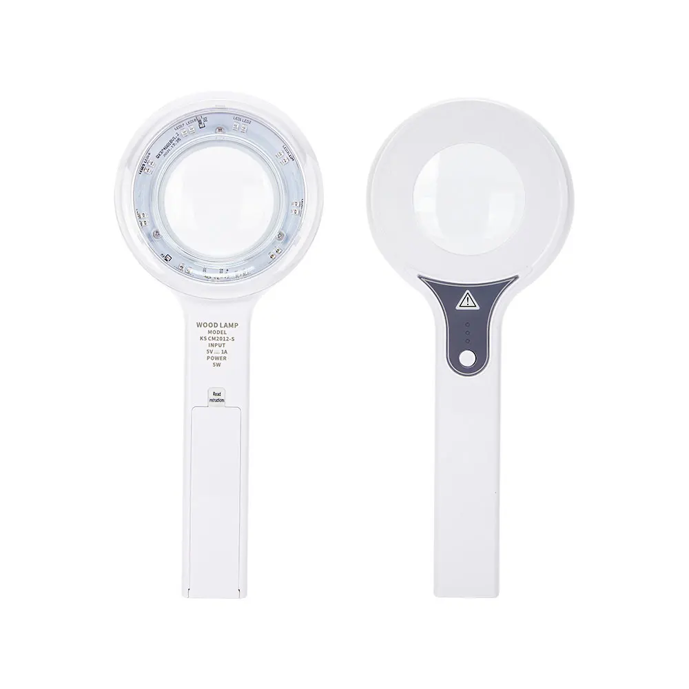 Skin Examination Medical Magnifier Dermatoscope Wood Lamp LED Scalp Fungal Infection Analysis on Sale