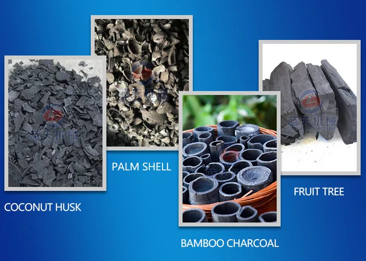 Sawdust briquette carbonization kiln jute sticks charcoal making furnace machine plant