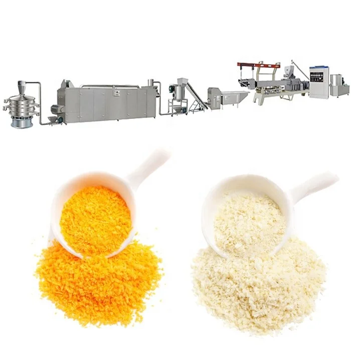 Commercial panko  production line Big capacity Fully automatic  bread crumb processing machine