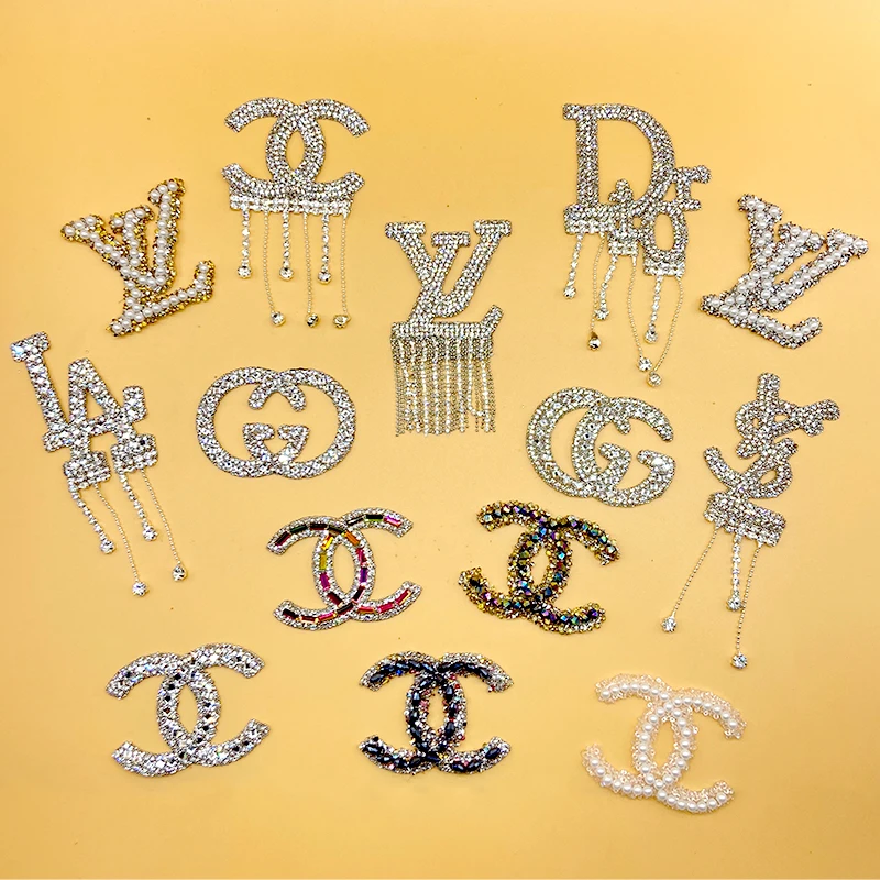 Wholesale Luxury Bling Croc Charms Metal Designer Charms  Diamond Shoe Charms Decoration