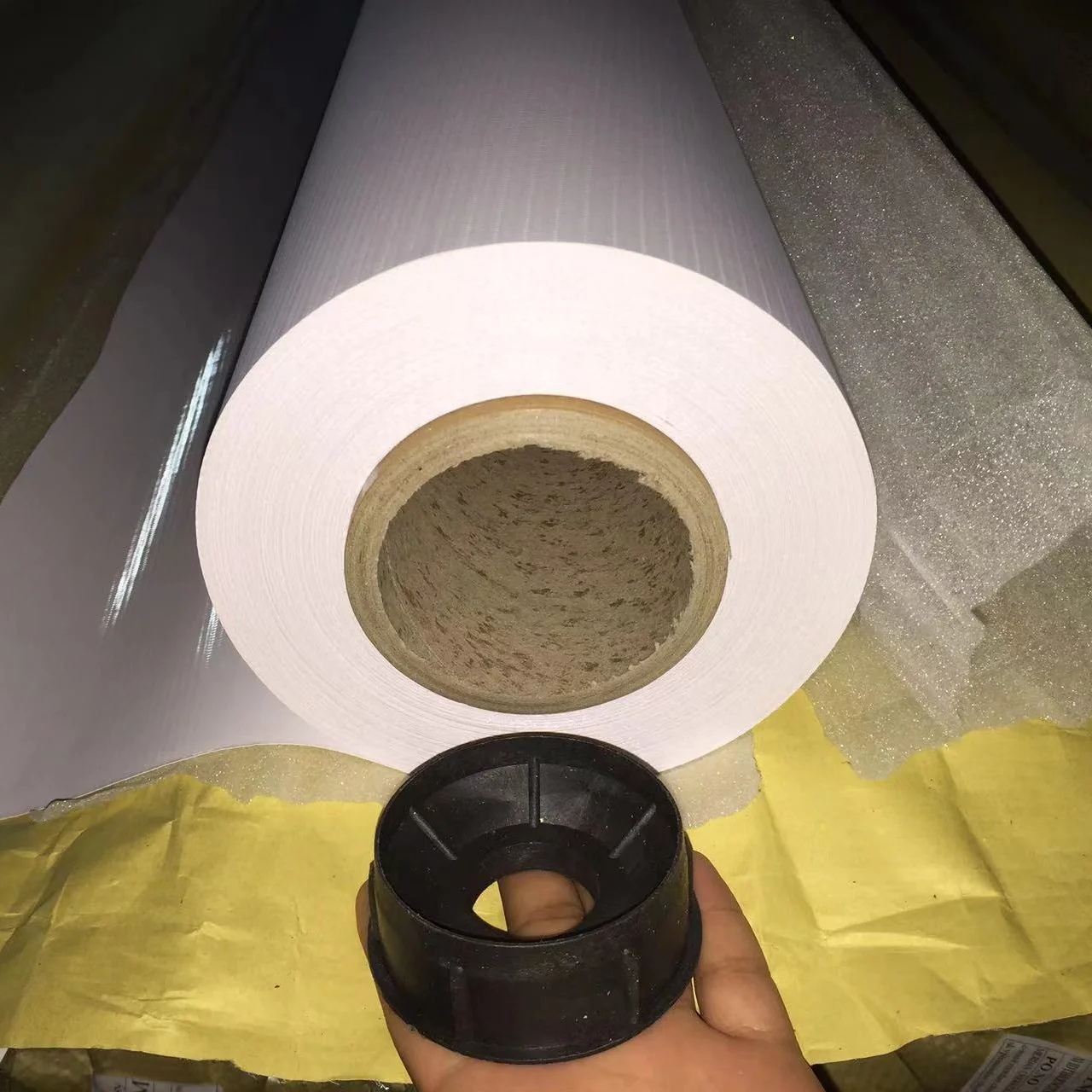 ПВХ виниловый баннер рулон 300gsm pana гибкий ламинированный глянцевый с фронтальным