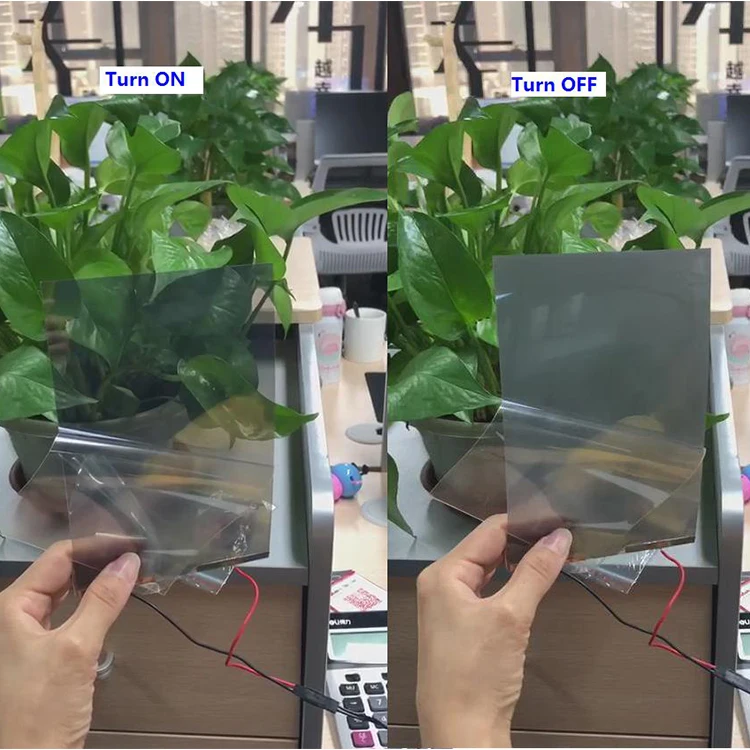 PDLC Smart Glass Film, Home Decorative Switchable Privacy Film sample