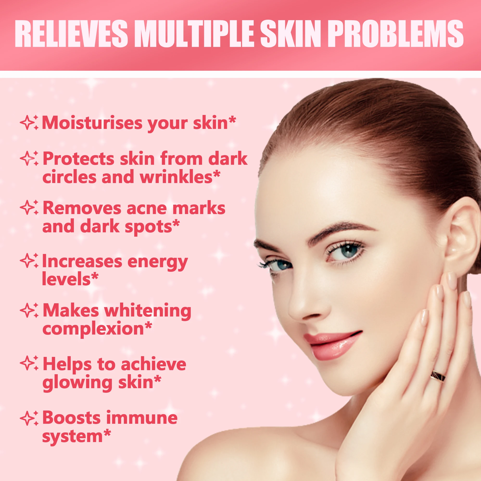 Private Label  Hair Growth and Healthcare Supplements OEM Private Label Supplements Vegan Collagen Vitamin C E Skin Whitening