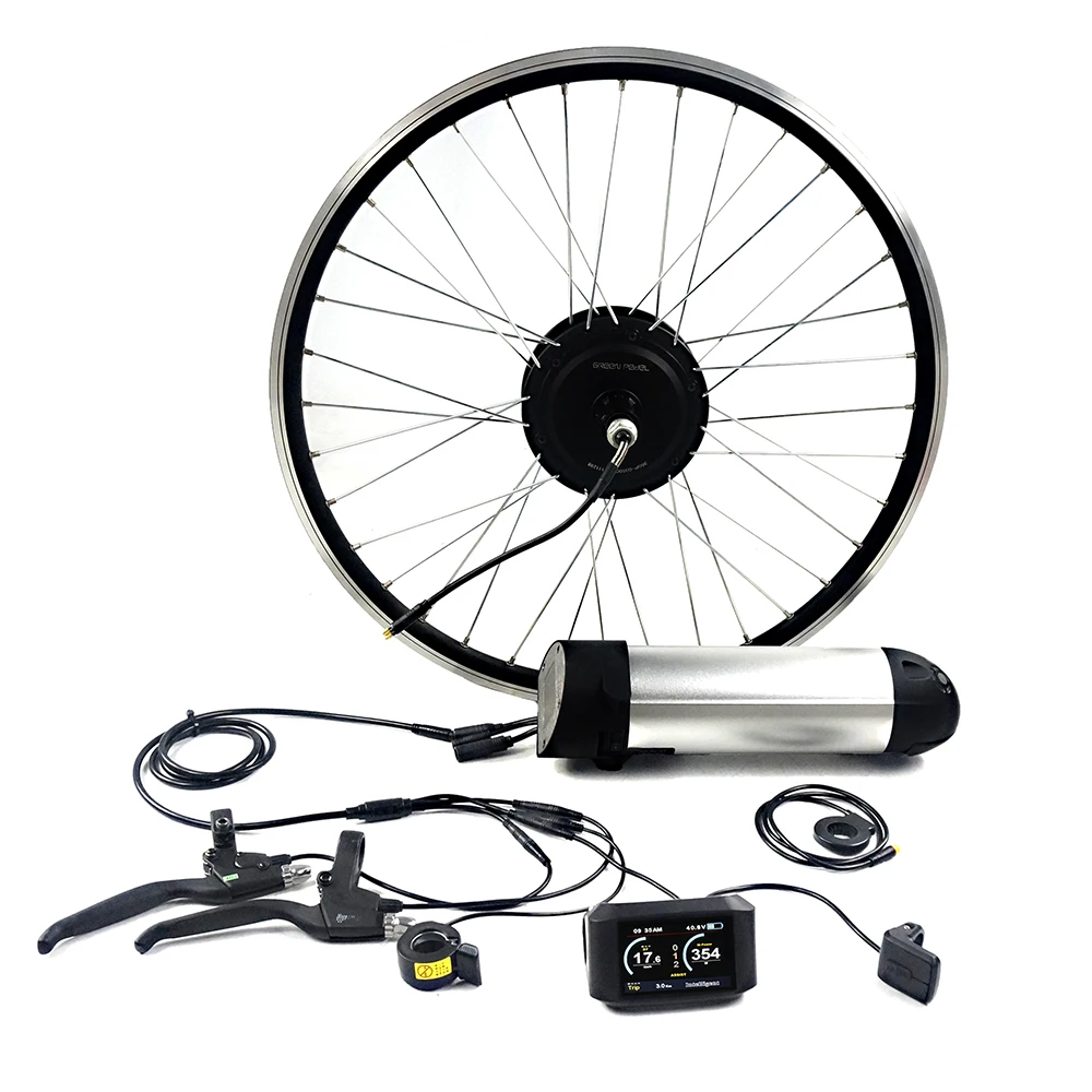Greenpedel china 36v 350w waterproof electric e bike ebike conversion kit 20 inch front wheel