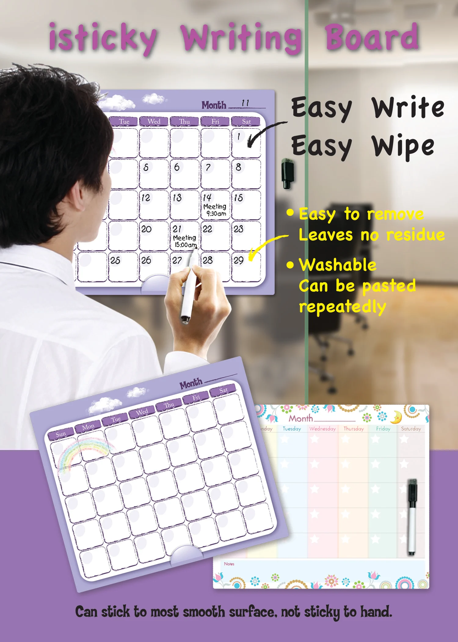 
The most practical waterproof small memo magic writing board for home 