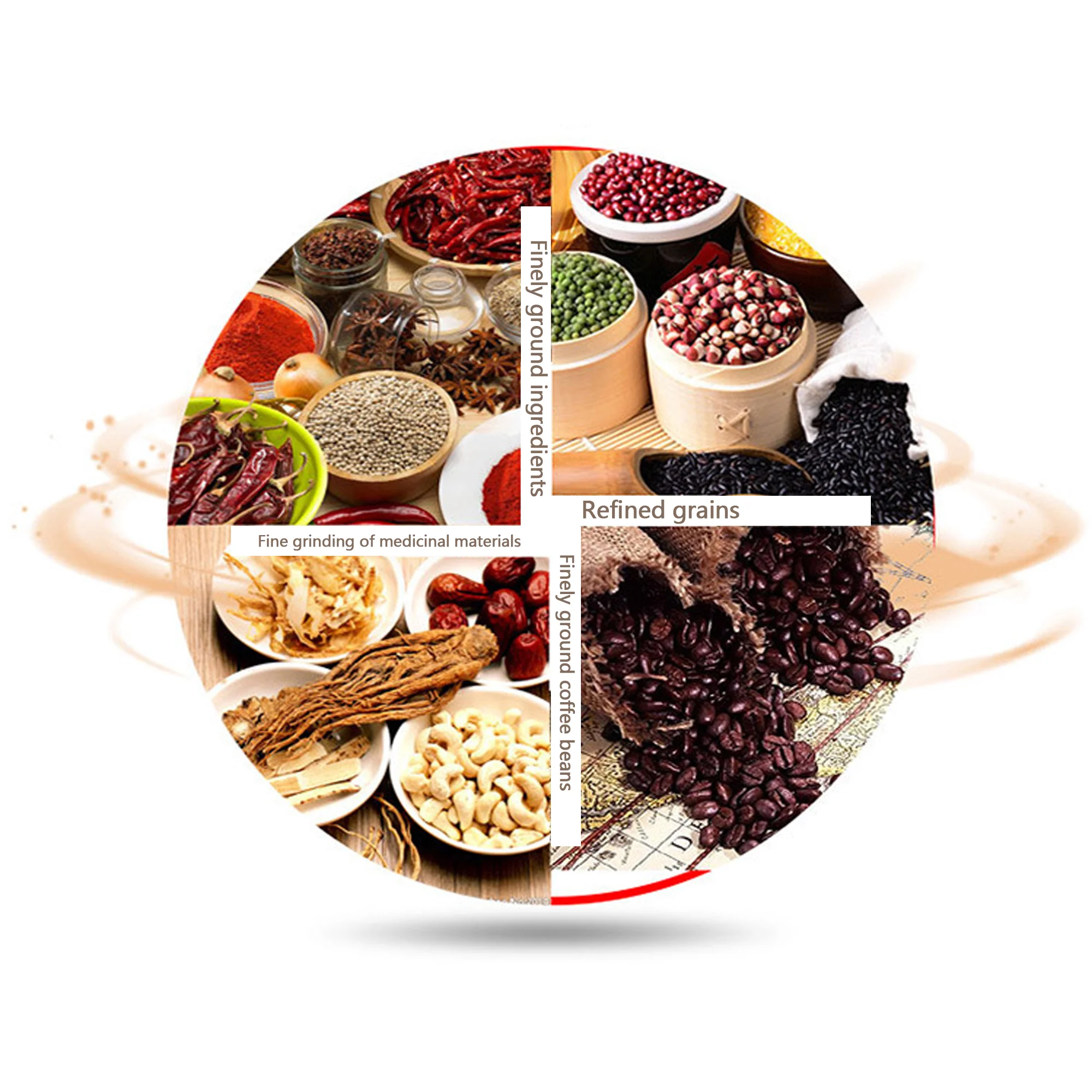 Amazon hot sales Grain dry and wet universal milling machine Commercial Grain Mill grain grinder