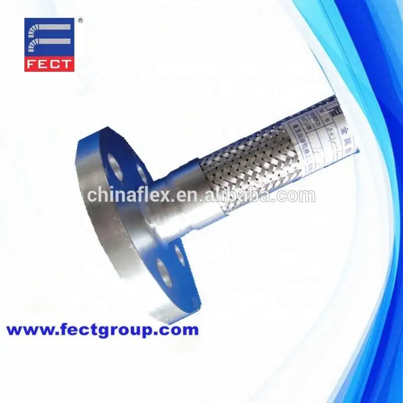 High Temperature High Pressure Explosion-proof Stainless Steel Wire Braided Pipe Hose Flexible Metal Hose