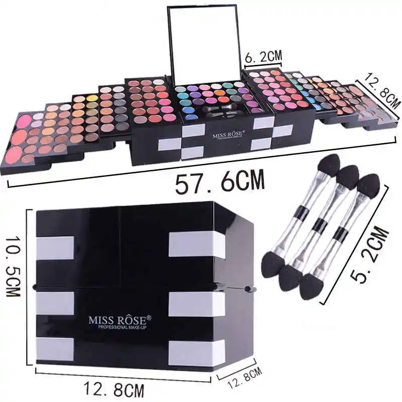 MISS ROSE 142 multi-Colors Make Up Matte Pallet Eye Shadow Eyeshadow Palette Makeup Shadows Palette Kit Cosmetics Set