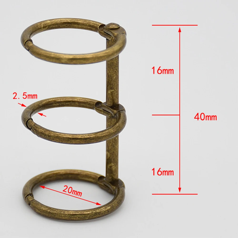 Hot Selling New Retro Recipe Album Storage Card Ring Easy To Open And Close Book Binder Rings Book Binding Ring