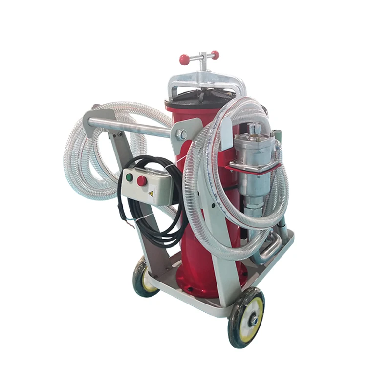 used engine oil recycling machine LYJ-63*10 movable waste oil filter machine