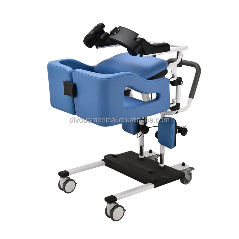 Electric Patient Lift And Transfer Chair Hoist Patient Transfer Commode Chair For Paralyzed Older
