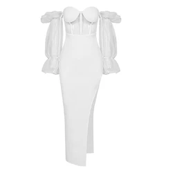 ZISE Off Shoulder High Slit Pink Mermaid Prom Gown Elegant Modest Wholesale Oem Unique High Quality 2022 Evening Dress For Party