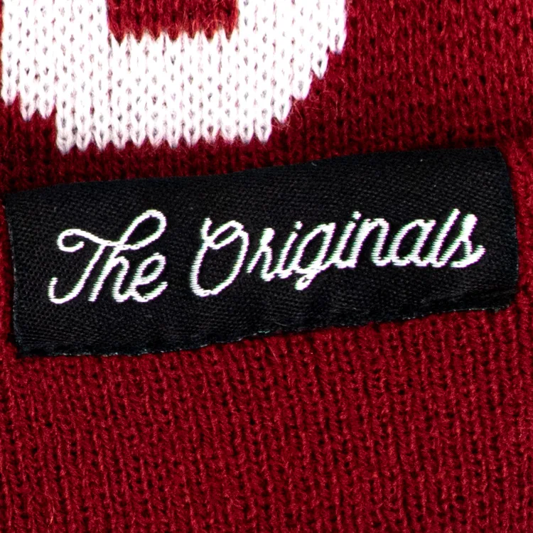 Winter Warmly beanie cap Custom acrylic knit woven label Faux Fur Pom Pom Beanie Hat