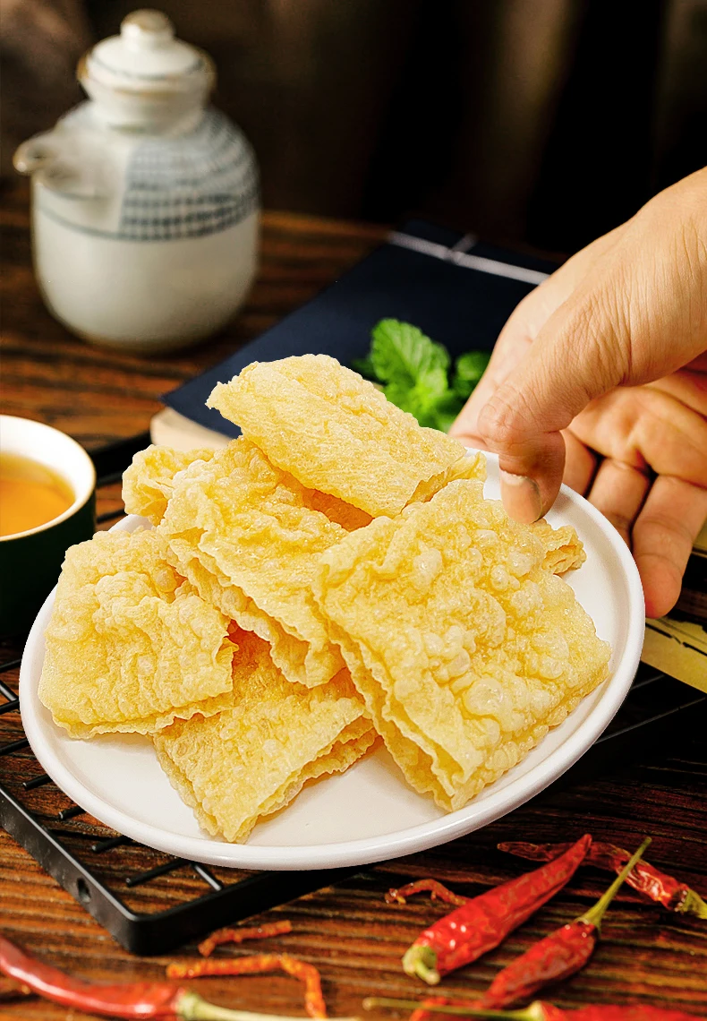 HACCP&Halal hot pot foods vegetarian foods Fried bean curd skin Dried bean curd stick bean products Health foods