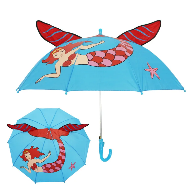 Wholesale cute cartoon umbrella for kids in kindergarten children small umbrella with animal ears