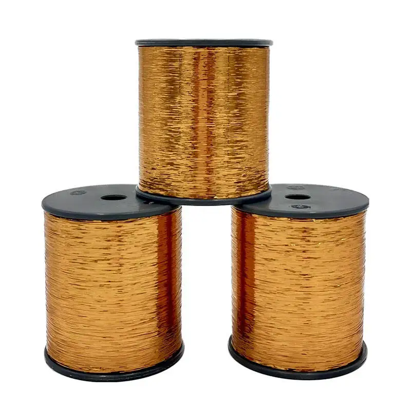 Wholesale 2023 Hot selling Pure gold composite M Type polyester Thread metallic yarn