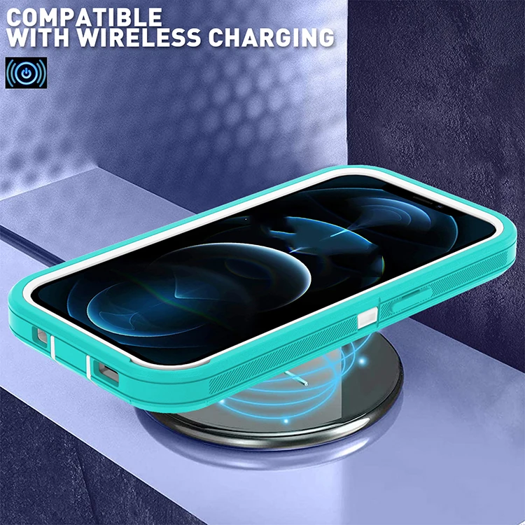Luxury Shockproof Defender Cases For Iphone 14 13 Pro Max Xs Max 8 Xr Multi-layer Heavy Duty Rugged With Clip Holster