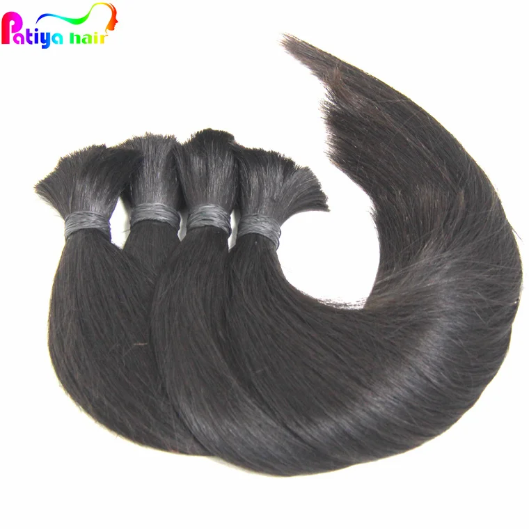 Buy Direct Wholesale from China Unprocessed Brazilian Remy Virgin Hair for Braids Double Drawn No Weft Human Hair Bulk Supply